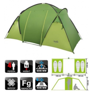 NORFIN BURBOT 4. Обзор комфортной и практичной палатки с двумя спальнями