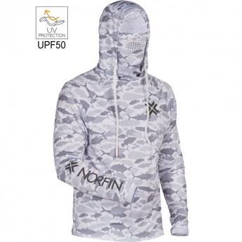 Джемпер NORFIN SUN PRO GUARD HOODIE GRAY р.XXL