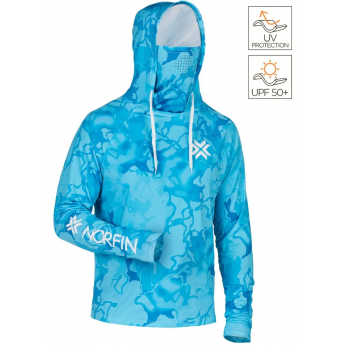 Джемпер NORFIN SUN PRO WAVES HOODIE BLUE р.XXL