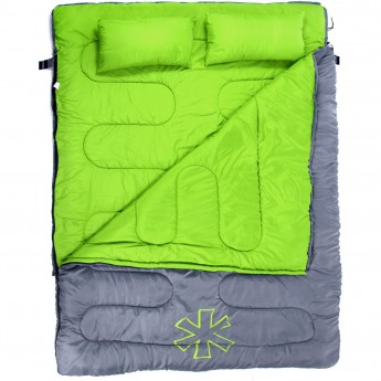 Мешок-одеяло спальный NORFIN ALPINE COMFORT DOUBLE 250 GREEN