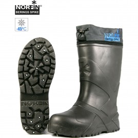 Сапоги зимние NORFIN BERINGS SPIKE с манжетой и шипами, антрацит -45С EVA р.36-37